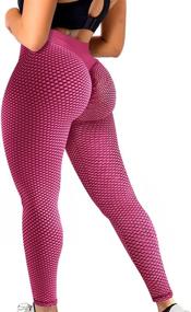 img 4 attached to Revive Your Workout with OUDOTA Tiktok Butt Leggings - Ultimate Scrunch Butt Leggings for Women, High Waisted Yoga Pants for a Lifting Experience!