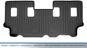 img 2 attached to MAXLINER 3rd Row Liner Black for 2007-2017 Ford Expedition EL/Lincoln Navigator L – Fits 2nd Row Bench Seat or 2nd Row Console