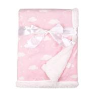 набор постельного белья american baby company heavenly soft chenille sherpa для девочек - 3d розовый, 30x35 логотип