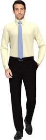 img 3 attached to Tailored Fit Pinpoint Men's Clothing and Shirts by Amazon Brand