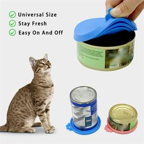 img 3 attached to 🐾 KTWD 5 Pack Can Covers for Pet Food Cans: Soft Silicone Lids for Dogs and Cats - Universal Fit, BPA Free, Dishwasher Safe, Easy to Clean - Multicolor, 3 Standard Sizes