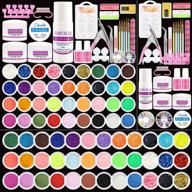 💅 comprehensive 36 colors acrylic nail kit: extension, glitter, diy set with everything you need for nail art decoration - acrylic powder, liquid monomer, tips, and more! logo