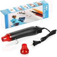 🔥 nex mini heat gun, 300w portable hot air gun for shrink wrapping, embossing, crafts, electronics diy, paint drying logo
