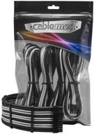 cablemod 8+8 series pro modflex sleeved cable extension kit (black + silver) logo