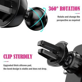 img 1 attached to 📱 Sparkling Bling Car Phone Mount, Cell Phone Holder for Car, Wireless USB Car Charger, Dashboard Cup Phone Holder, Automatic Clamping Fast Charger - Compatible with iPhone Xs Max XR X 8 - Pink