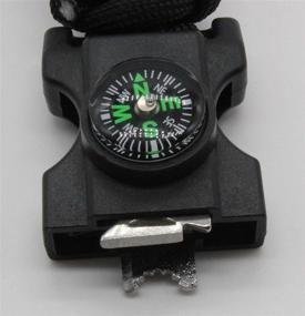 img 1 attached to 🔥 Didakay Paracord Survival Bracelet with Fire Starter, Whistle, and Compass