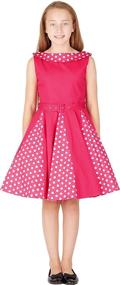 img 3 attached to 👗 Alexia Vintage Polka Dot Girls' Dress by BlackButterfly - Girls' Clothing Collection