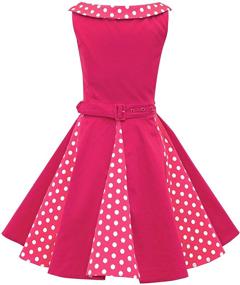 img 4 attached to 👗 Alexia Vintage Polka Dot Girls' Dress by BlackButterfly - Girls' Clothing Collection