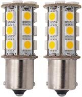 🔆 grv ba15s 1156 1141 led bulb 24-5050smd high power car light - warm white (pack of 2) - ac/dc 12v-24v logo