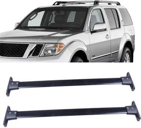 img 4 attached to OCPTY Roof Rack Cross Bars for Nissan Pathfinder 2005-2012 - Cargo Carrier and Roof Rack Crossbars