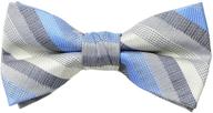 👔 top-quality spring notion pre tied medium checkered bow ties for boys' stylish accessories logo