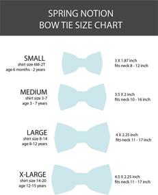 img 1 attached to 👔 Top-quality Spring Notion Pre Tied Medium Checkered Bow Ties for Boys' Stylish Accessories