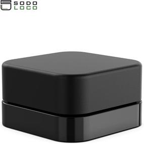 img 1 attached to 🔲 Durable and Stylish Thick Black Square Containers: Resistant to Wear and Tear