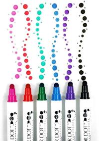 img 1 attached to 🖌️ Kuretake ZIG CLEAN COLOR DOT Basic 6 Colors Set: Fine Tip & Flexible Dot Tip, AP-Certified, Japanese-made