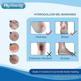 img 2 attached to 🩹 Hysimedy Hydrocolloid Gel Bandages: 20 ct, Waterproof & Long-Lasting Blister Pads for Feet Heel Protection – Fast Healing & Sensetive Skin Foot Blister Treatment