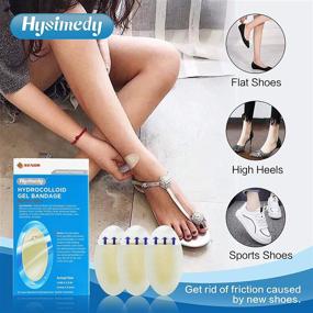 img 1 attached to 🩹 Hysimedy Hydrocolloid Gel Bandages: 20 ct, Waterproof & Long-Lasting Blister Pads for Feet Heel Protection – Fast Healing & Sensetive Skin Foot Blister Treatment