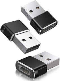 img 4 attached to 🔌 Мультипак USB C Female в USB Male адаптер: кабель зарядки Type C в USB A для iPhone, Airpods, Samsung Galaxy, iPad, Surface Duo - совместим с iPhone 11 12 Mini Pro Max, Samsung Galaxy Note 10 20 S20 Plus S20+ Ultra.