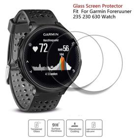 img 3 attached to 🔌 Зарядное устройство JIUJOJA для Garmin Forerunner 235, кабель для синхронизации данных и 2 шт. бесплатных защитных стеклянных пленки HD - Заменяемое зарядное устройство для умных часов Garmin Forerunner 235.