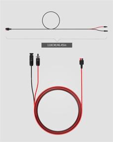 img 1 attached to 🔌 ALLPOWERS 1.5M Солнечный кабель с разъемом MC-4 для солнечной панели к портативному генератору - Идеально подходит для комплекта солнечных панелей и инструментов