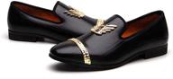 👞 meijiana black loafers slippers nightclub shoes for men - slip-ons and dress shoes logo