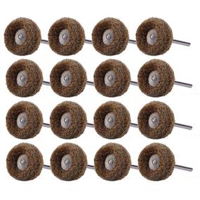 img 1 attached to 🛠️ 40Pcs 1-Inch Abrasive Wheel Buffing Polishing Wheel Set with 1/8-Inch Shank - Rotary Tool Accessory for Efficient 80 Grit Polishing (25mm)