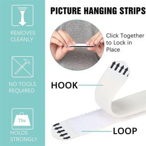 img 2 attached to 72 Pairs Heavy Duty Large Picture Hanging Strips – Load up to 16 lbs – Easy to Open Replacement Strips – Double Sided Adhesive Tape for Picture Frames – 3 Sizes (White & Black)