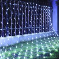 🎄 ifeliss led outdoor mesh lights – 8 modes, 200 led 9.8ft x 6.6ft net lights for christmas, bedroom, bushes, wedding garden – white indoor/outdoor decor логотип