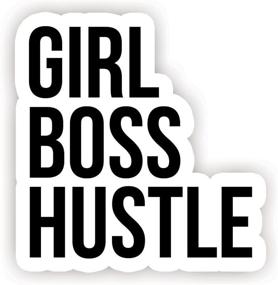 img 2 attached to 👩 Inspirational Quote Laptop Stickers - Girl Boss Hustle - 2.5" Vinyl Decal - Decor, Window Vinyl Decal Sticker