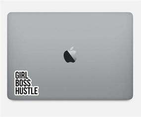 img 1 attached to 👩 Inspirational Quote Laptop Stickers - Girl Boss Hustle - 2.5" Vinyl Decal - Decor, Window Vinyl Decal Sticker