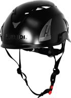 🧗 fusion climb meka ii climbing helmet: premium safety protection for bungee, zipline & mountain construction - black logo