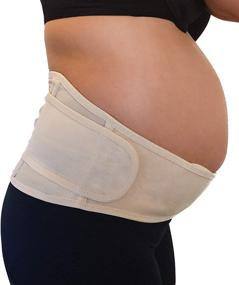 img 4 attached to 🤰 Pregnancy Belly Band - Maternity Belt Back Support for Pelvic, Hip, and Abdominal Pain Relief in 2nd-3rd Trimester - Comfortable Girdle for Running, Walking, Sitting (BEIGE)