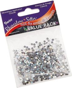 img 1 attached to Darice Rhinestone Hot Fix Embellishments Pkg Crystal