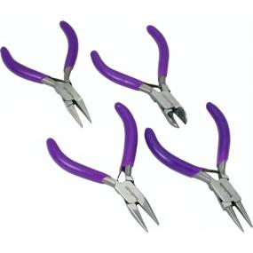 img 1 attached to 💍 Compact Jewelry Tool Set - 4-Plier Kit - Ultra Small Size