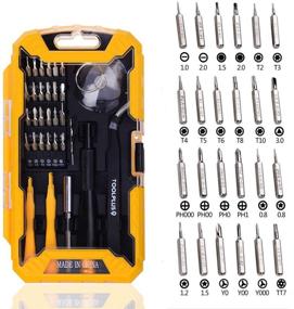 img 4 attached to 🔧 32 in 1 Precision Screwdriver Set - Magnetic Electronics Repair Tool Kit for iPhone, Tablet, Macbook, Xbox, Cellphone, PC, Game Console - Includes 24 Bits