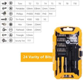 img 3 attached to 🔧 32 in 1 Precision Screwdriver Set - Magnetic Electronics Repair Tool Kit for iPhone, Tablet, Macbook, Xbox, Cellphone, PC, Game Console - Includes 24 Bits