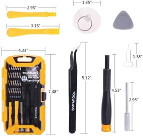 img 2 attached to 🔧 32 in 1 Precision Screwdriver Set - Magnetic Electronics Repair Tool Kit for iPhone, Tablet, Macbook, Xbox, Cellphone, PC, Game Console - Includes 24 Bits