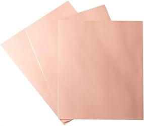 img 1 attached to ✨ Foil Cardstock - 24-Pack Rose Gold Foil Metallic Mirror Board Sheets for Arts and Crafts, 8.5 x 11 Inches, 350gsm Letter Sized Poster Board, Scrapbook Paper, DIY Card, Invitation Supplies - Enhanced SEO