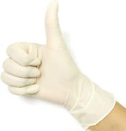 powder free latex utility gloves 100 логотип