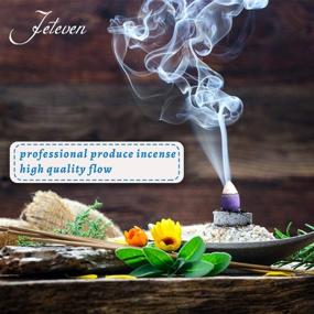 img 3 attached to 🌿 200 Natural Backflow Incense Cones - Mixed Scents: Sandalwood, Green Tea, Lavender, Rose - Ideal for Spa, Yoga, Relaxation, Meditation, and Purification