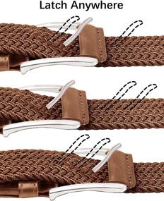 img 1 attached to Stretch Bulliant Woven Braided Multicolors Men's Accessories in Belts