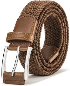 img 4 attached to Stretch Bulliant Woven Braided Multicolors Men's Accessories in Belts