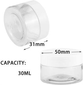 img 3 attached to 💼 UPlama 24 Pack Cosmetic Containers: Leakproof Wide-Mouth Travel Jars for Toiletry, Makeup, & More - 1oz, White