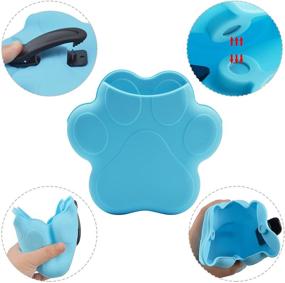 img 2 attached to 3-Pack Silicone Dog Treat Pouch for Leash - Portable Pet Training Bag with Paw-Shaped Snack Pocket, Magnetic Buckle Closure, and Clip