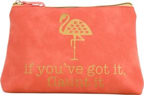 img 3 attached to Karma Gifts Cosmetic Bag Flamingo