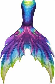 img 3 attached to 🧜 Make a Splash with Fabulous Mermaid Flipper Swimsuits for Plus Size Women: Clothing, Swimsuits & Cover Ups