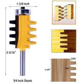 img 2 attached to 🔨 Yakamoz Shank Reversible Finger Router: Precision and Versatility for Effortless Woodworking