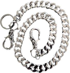 img 4 attached to 💀 Optimized Double Skull Wallet Chain Keychain