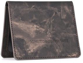 img 3 attached to Optimized Men's Vaccination Card Protector: Wallets, Card Cases & Money Organizers