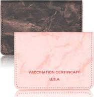 optimized men's vaccination card protector: wallets, card cases & money organizers logo