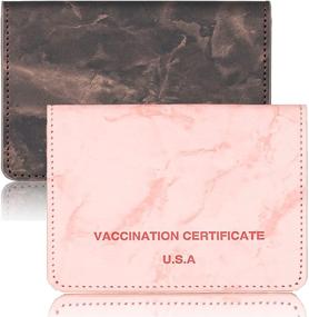 img 4 attached to Optimized Men's Vaccination Card Protector: Wallets, Card Cases & Money Organizers